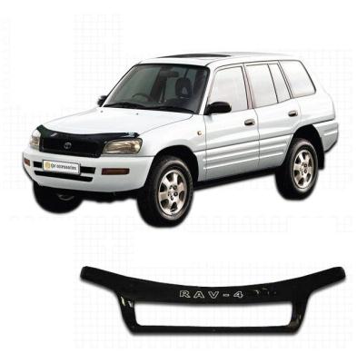 Дефлектор капота Classic черный Toyota RAV 4 1994 - 1999.