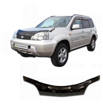 Дефлектор капота Classic черный Nissan X-Trail 2000 - 2006.