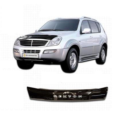 Дефлектор капота Classic черный SsangYong Rexton 2006.