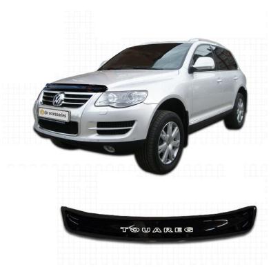 Дефлектор капота Classic черный Volkswagen Touareg 2007 - 2009.