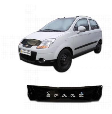 Дефлектор капота Classic черный Chevrolet Spark 2007 - наст. время.