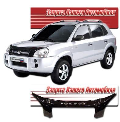 Дефлектор капота Classic черный Hyundai Tucson 2006.