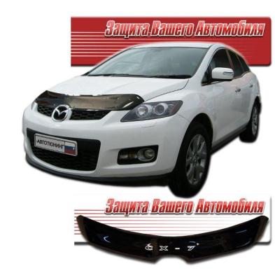 Дефлектор капота Classic черный Mazda CX-7 2007.