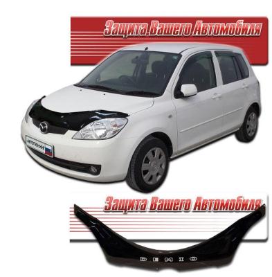 Дефлектор капота Classic черный Mazda Demio 2006.