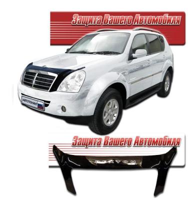 Дефлектор капота Classic черный SsangYong Rexton 2008.