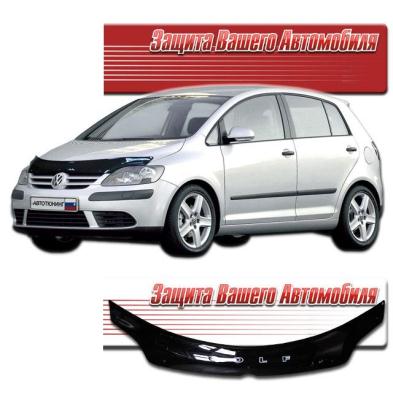 Дефлектор капота Classic черный Volkswagen Golf Plus 2008.