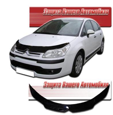 Дефлектор капота Classic черный Citroen C 4 2007 - наст. время.