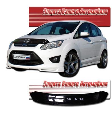 Дефлектор капота Classic черный Ford Focus C-Max 2011.