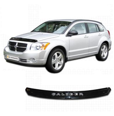 Дефлектор капота Classic черный Dodge Caliber 2006 - наст. время.