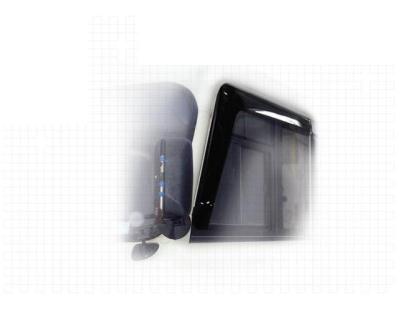 Ветровики дверей Classic полупрозрачный Hyundai County 2001 - 2012.