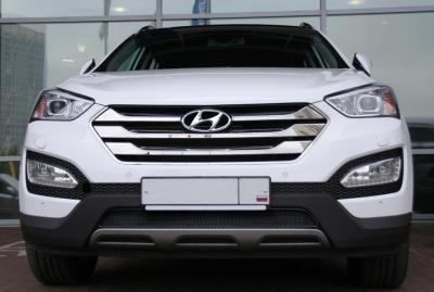 Рамка защиты радиатора Hyundai Santa Fe (внедорожник) 2012 - наст. время.