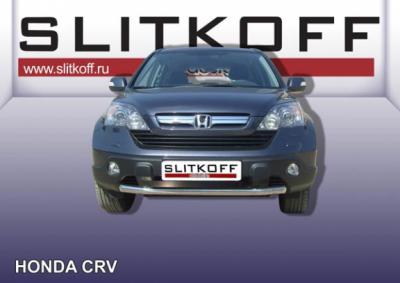 Защита переднего бампера d57 Honda CR-V 2009.
