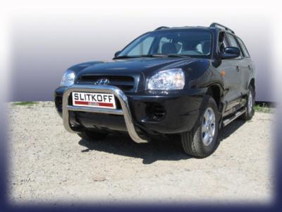 Кенгурятник d76 низкий Hyundai Santa Fe (Classic).