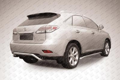 Защита заднего бампера d57 "скобка" Lexus RX-350/RX-270 2012.