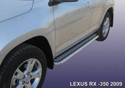 Пороги d57 с листом Lexus RX350 2009.