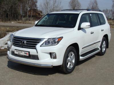 Защита бампера Lexus LX570 (J201) 2007.