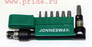 Комплект вставок TORX с центрированным штифтом.T-10H-T40H 1/4"DR 8пр. .