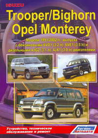 Печатная продукция ISUZU TROOPER /BIGHORN / OPEL MONTEREY .