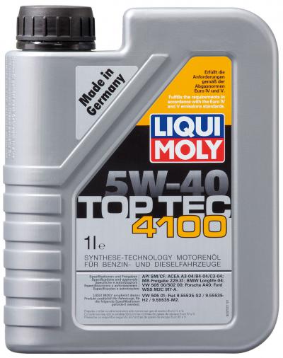 Моторное масло Liqui Moly Top Tec 4100  SAE 5W-40 .