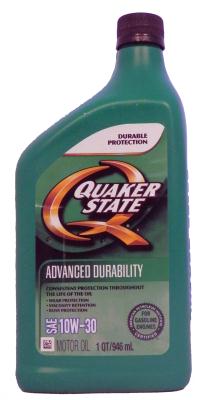 Quaker State QUAKER STATE ADVANCED DURABILITY SAE 10W-30 MOTOR OIL .