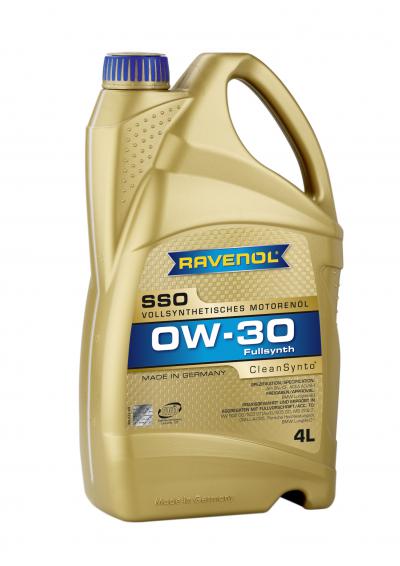 Моторное масло RAVENOL SSO SAE 0W-30 ( 4л) new.