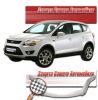 Иконка:Дефлектор капота Шелкография белая Ford Kuga 2008 - 2012.