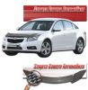 Иконка:Дефлектор капота Шелкография "карбон" серебро Chevrolet Cruze (седан).