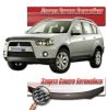 Иконка:Дефлектор капота Шелкография "карбон" серебро Mitsubishi Outlander XL 2009.