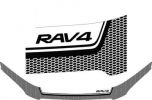 Иконка:Дефлектор капота Серия "Art" черная Toyota RAV 4 2006 - 2008.