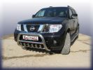 Иконка:Кенгурятник d76 низкий с защитой картера Nissan Pathfinder 2004.